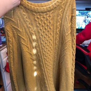Yellow knit sweater